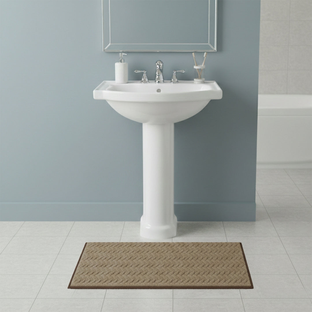 Tappeto Bagno Antiscivolo e Lavabile Dune Marrone, Soffice Assorbente e Resistente falenashop.myshopify.com