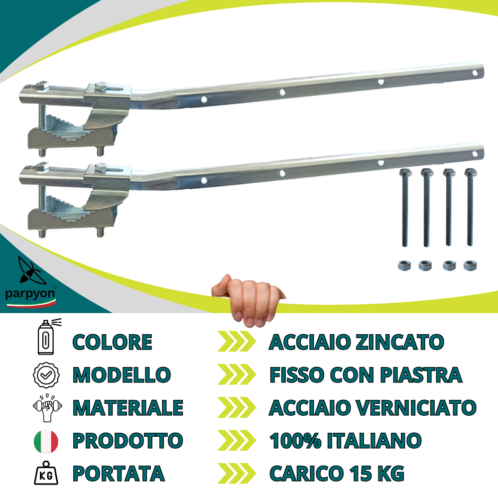 Bracci Stendibiancheria da balcone esterno nichel#colore_acciaio-zincato