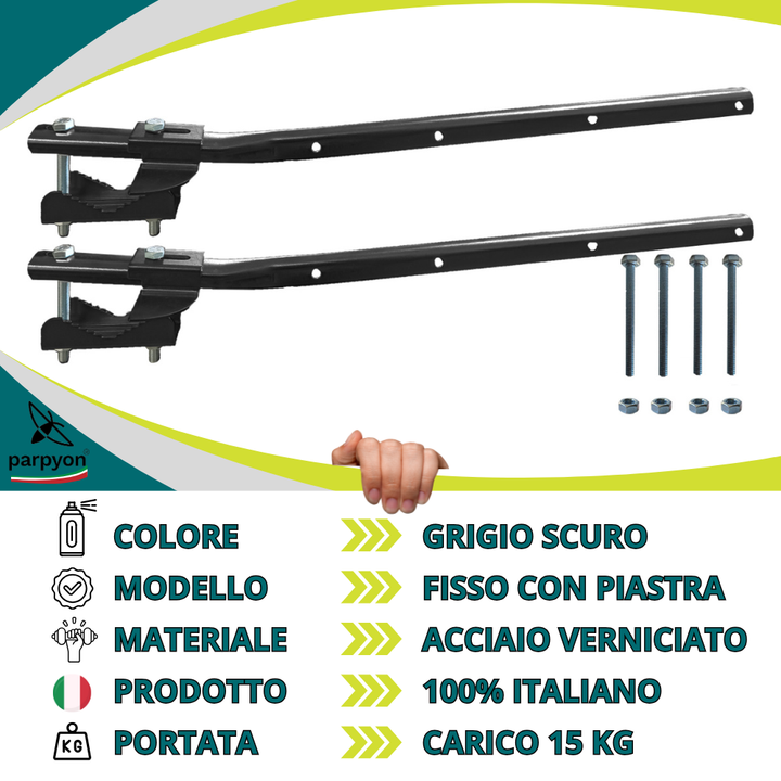 Bracci Stendibiancheria da balcone esterno nero #colore_grigio-scuro