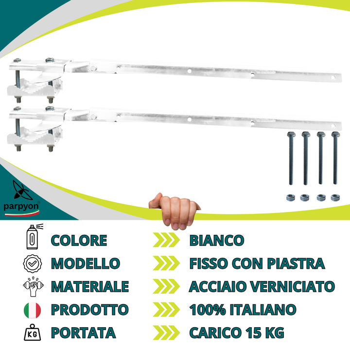 Bracci Stendibiancheria da balcone esterno bianco #colore_bianco