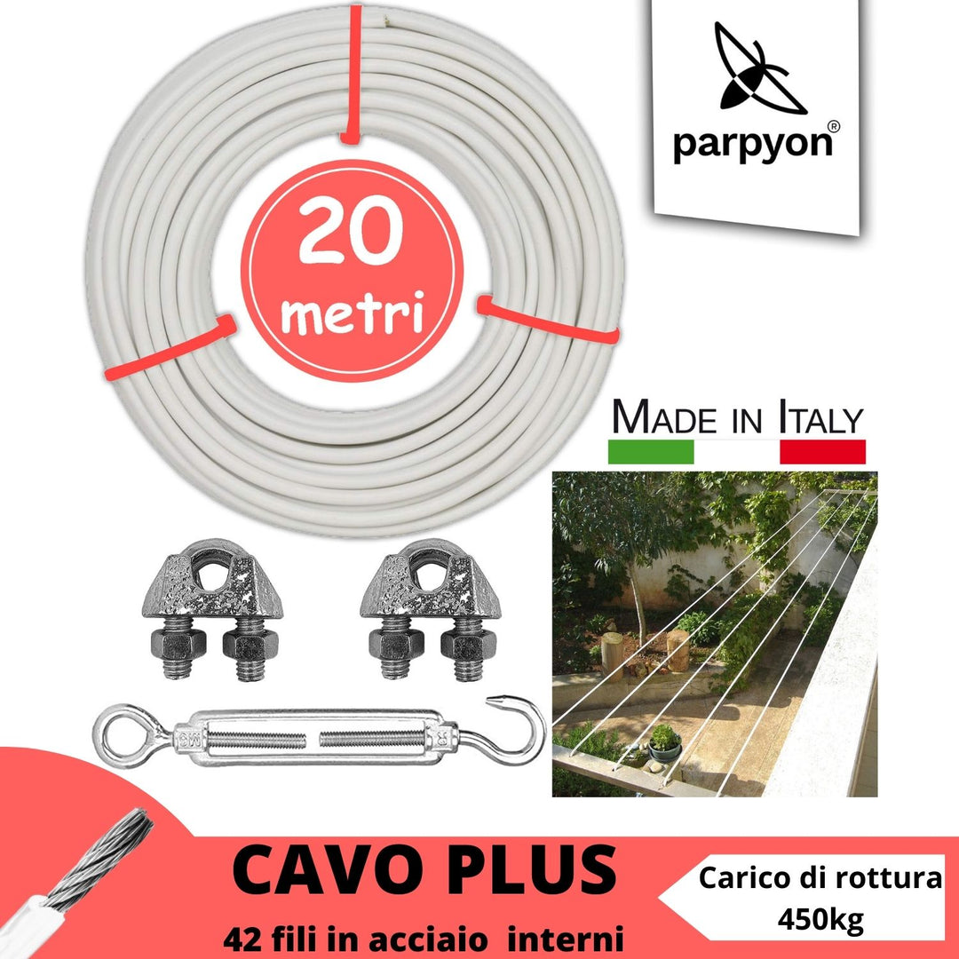 Kit 12 Tendifilo Per Bucato - Morsetti E Tenditori In Acciaio Zincato Per Cavi Da 5mm, Made In Italy - Foto 14