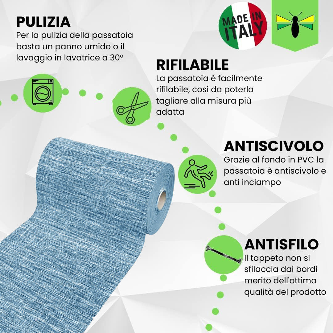 Caratteristiche Tappeto passatoia Cucina Lavabile evo#colore_e6e