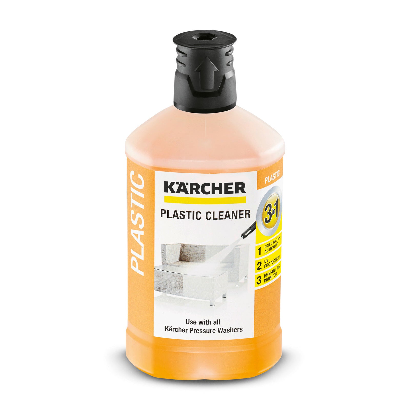 Shampoo Liquido Kärcher 6.295-758.0 per PLASTICA - Sintetici pulito 3 in 1