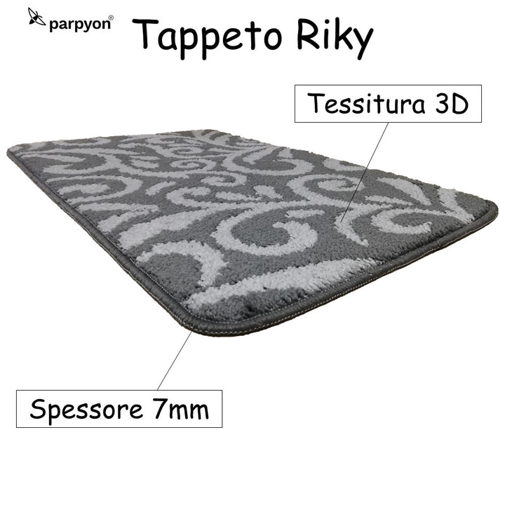 Tappeto Bagno Antiscivolo Giglio, CM 50X80 Lavabile in Lavatrice falenashop.myshopify.com