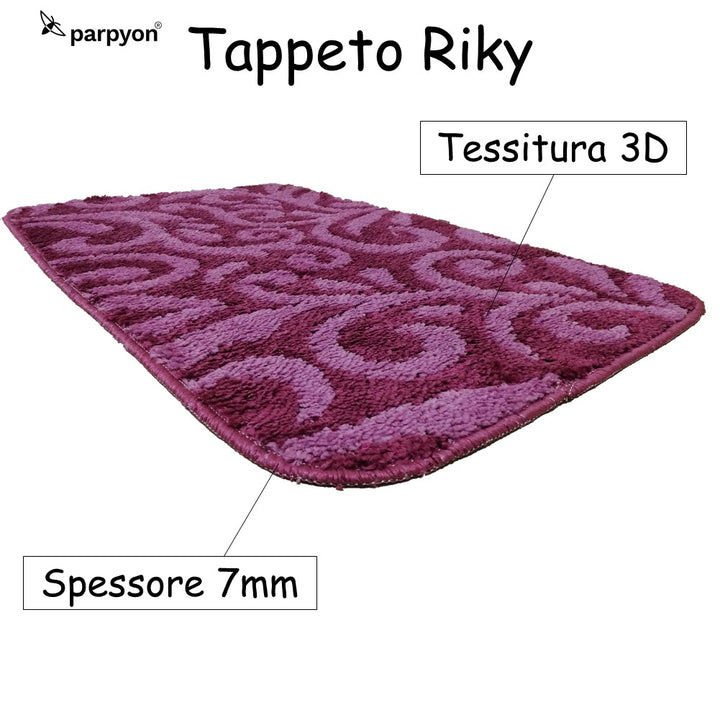 Tappeto Bagno Antiscivolo Giglio, CM 50X80 Lavabile in Lavatrice falenashop.myshopify.com