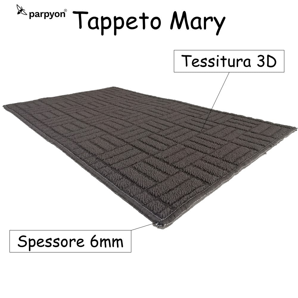 Tappeto Multiuso Mary Tappeto Bagno/Cucina Antiscivolo Lavabile