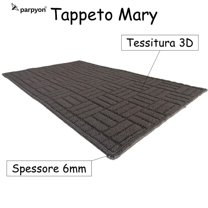 Tappeto Multiuso Mary Tappeto Bagno/Cucina Antiscivolo Lavabile