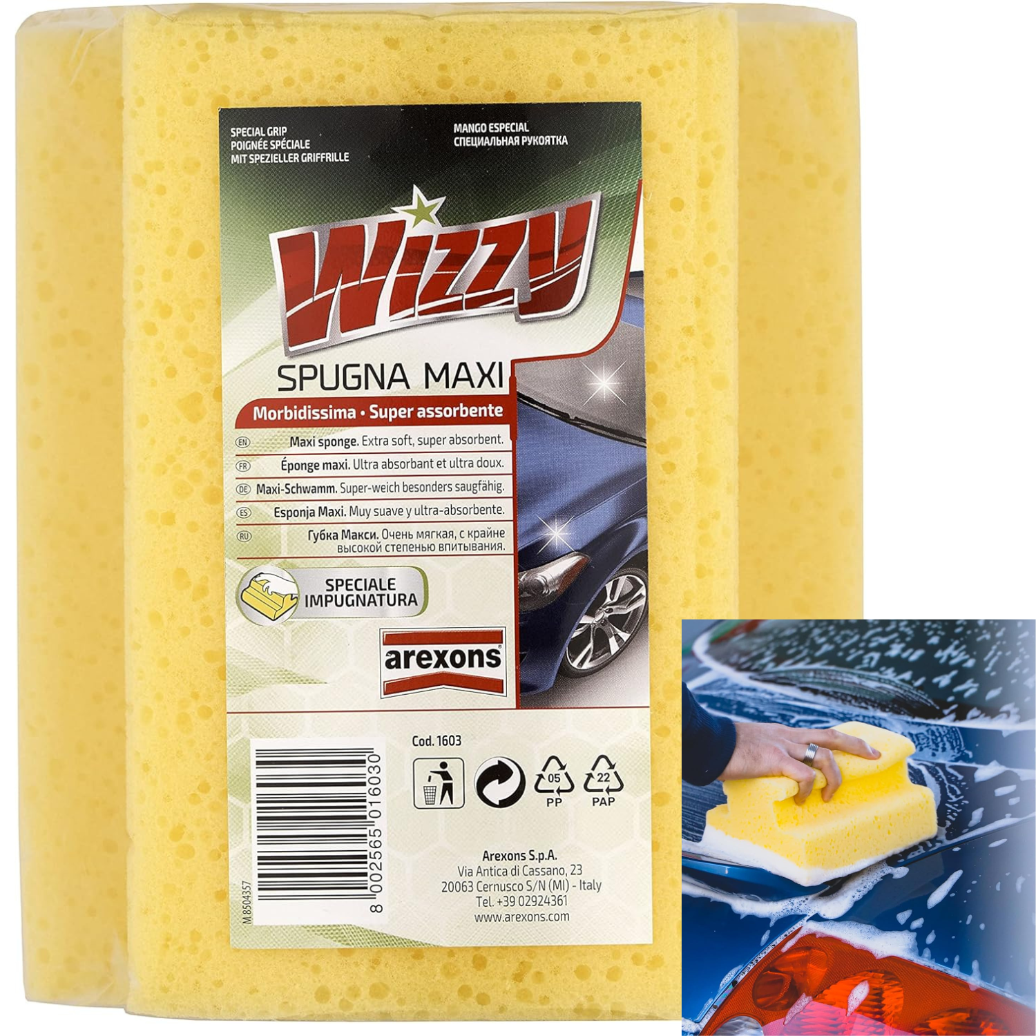 Spugna Auto XXL Arexons Wizzy falenashop.myshopify.com