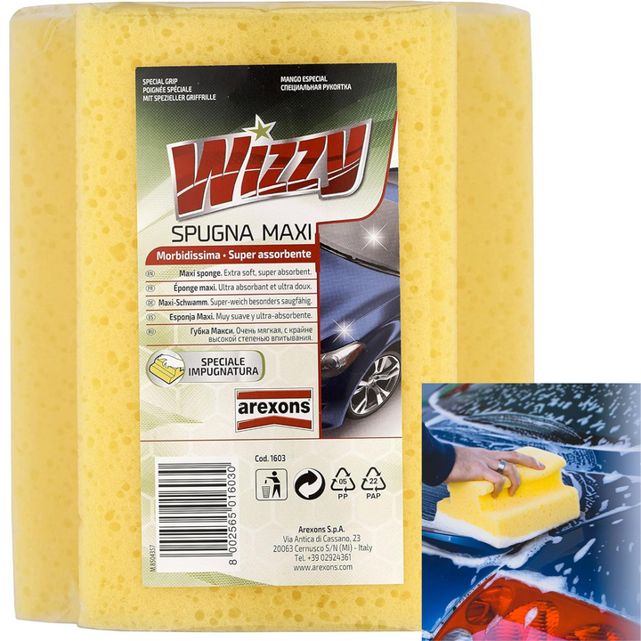 SPUGNA LAVAGGIO AUTO XXL AREXONS WIZZY