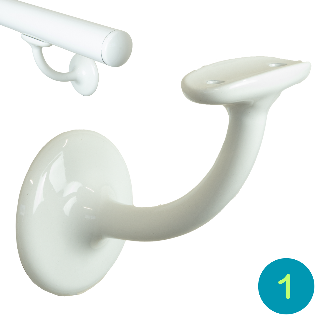 Accessori corrimano - Supporto tubo Mod V42R BIANCO falenashop.myshopify.com