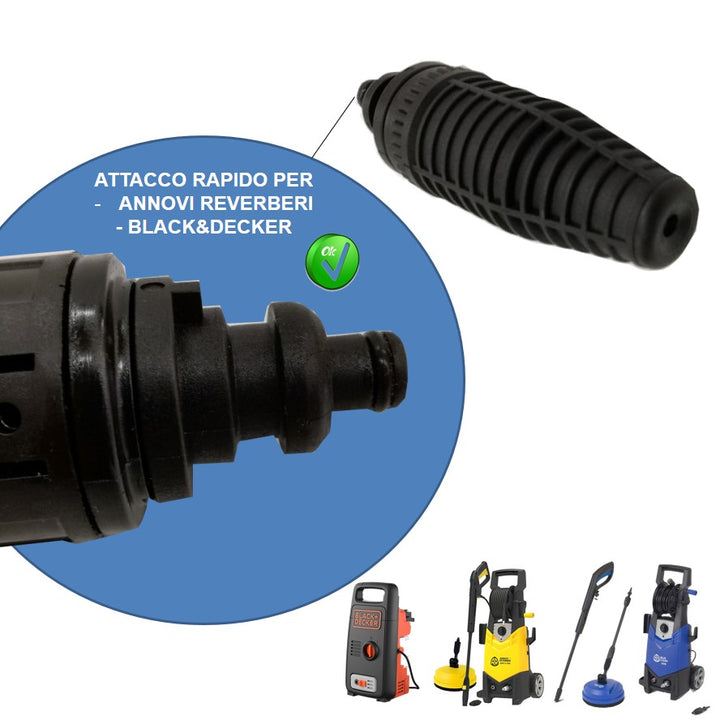 Kit Lancia 772 + Testina TURBO per idropulitrice AR Black Decker