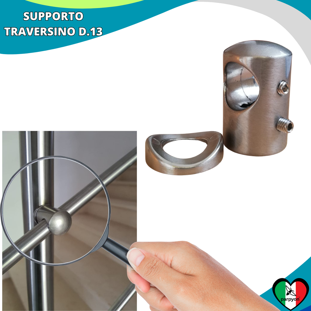 Accessori Ringhiera - Supporti Traversini 4Pz