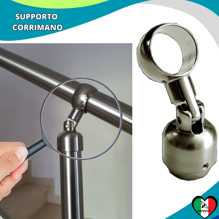 Accessori Ringhiera - Supporto Snodato Tubo corrimano