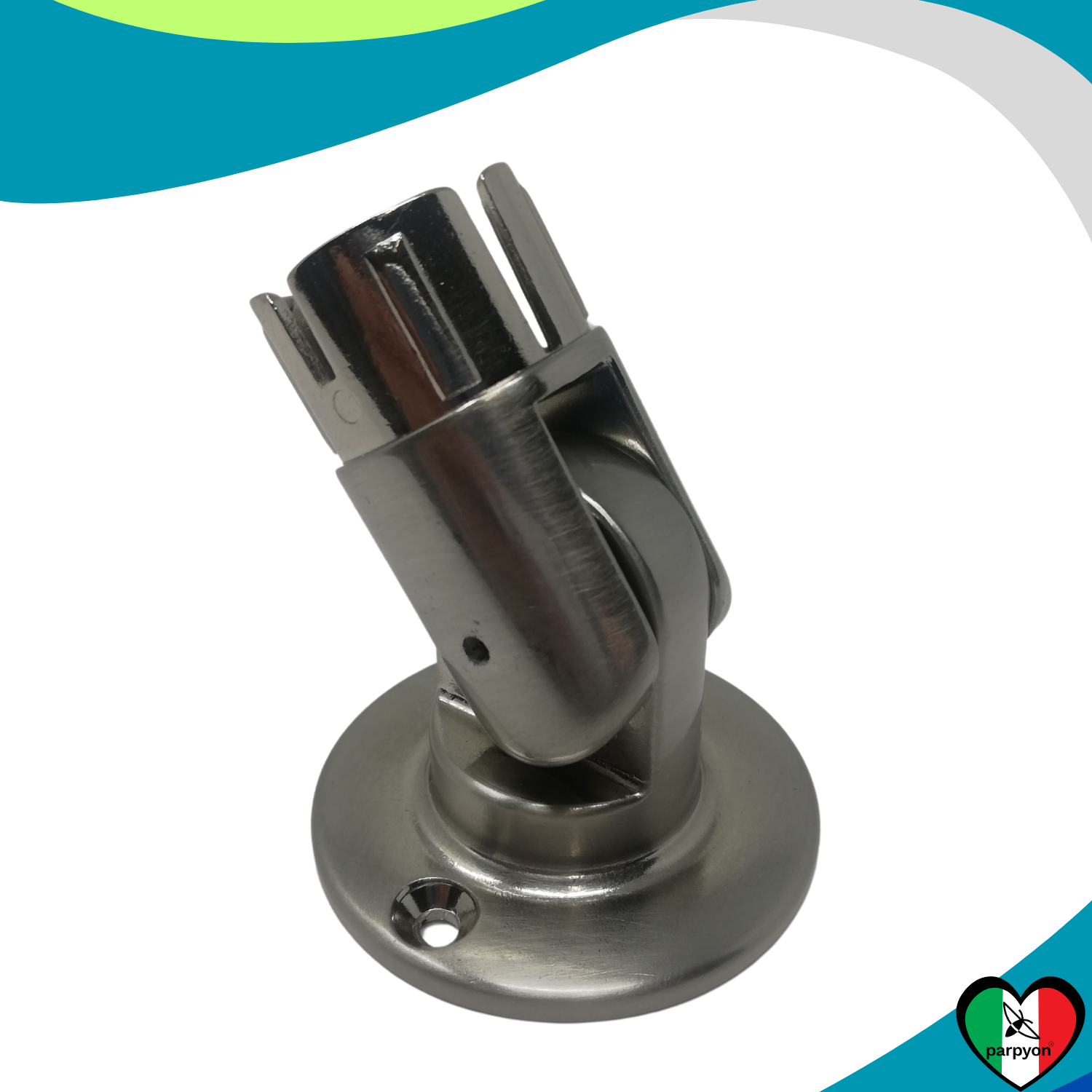 Accessori Ringhiera - Piastra a muro Snodo Tubo D. 32mm falenashop.myshopify.com