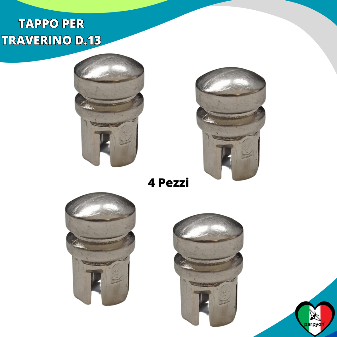 Accessori Ringhiera - Tappi Tubo Traversini D.13mm - 4PZ