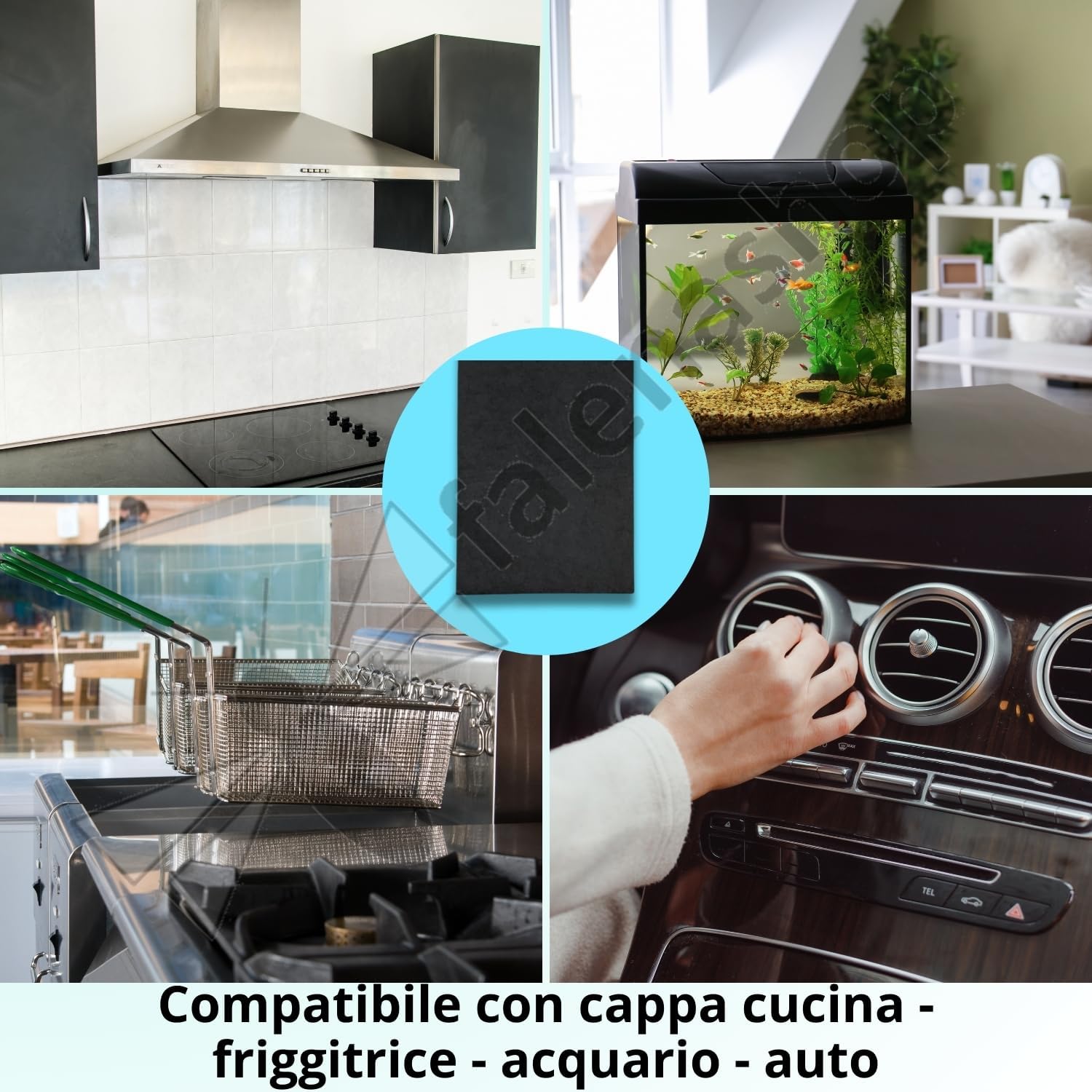 Filtro Cappa Cucina ai Carboni Attivi CM 55 x 105