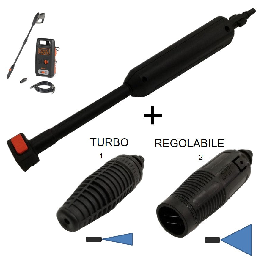 Lancia 491 + 2 Testine per idropulitrice Black Decker AR Blue Cean falenashop.myshopify.com