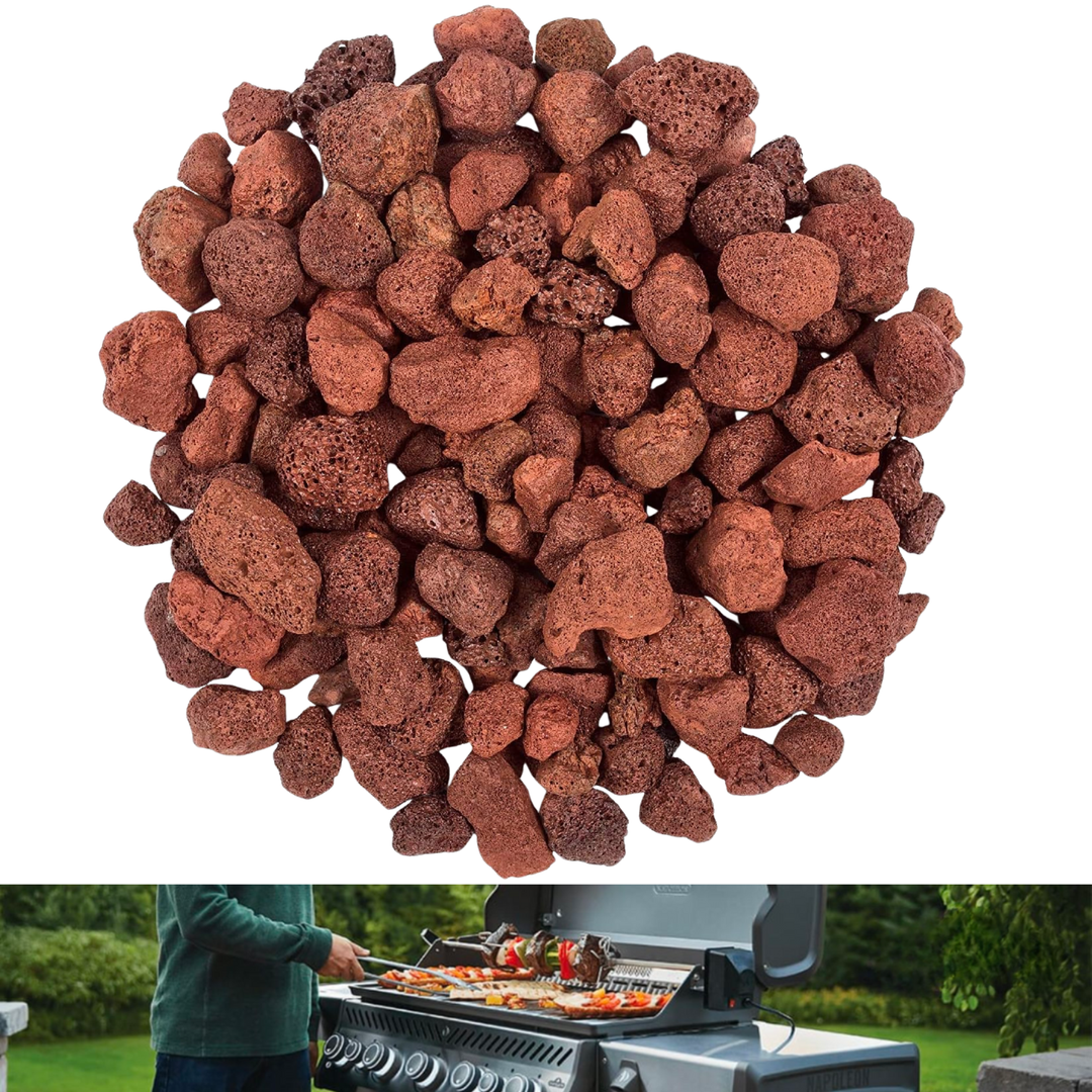 Pietra lavica per barbecue a gas 3Kg + spazzola