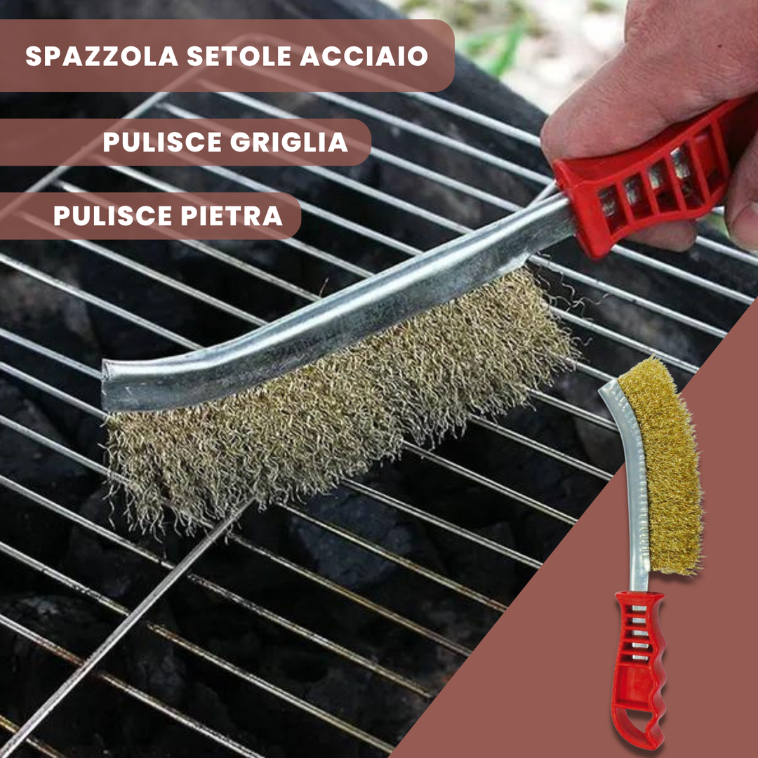 Pietra lavica per barbecue a gas 3Kg + spazzola
