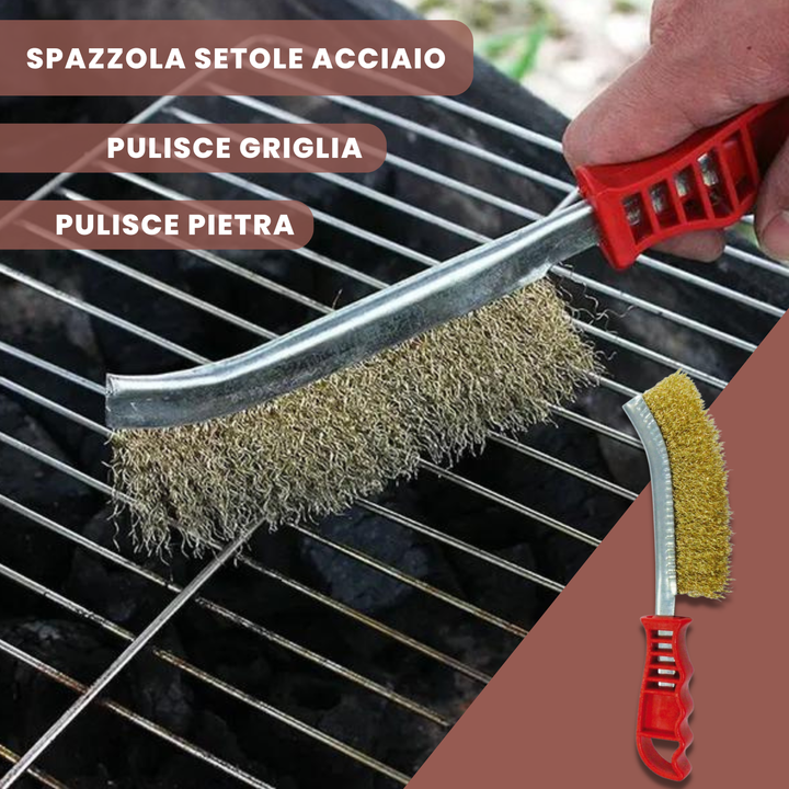 Pietra lavica per barbecue a gas 3Kg + spazzola