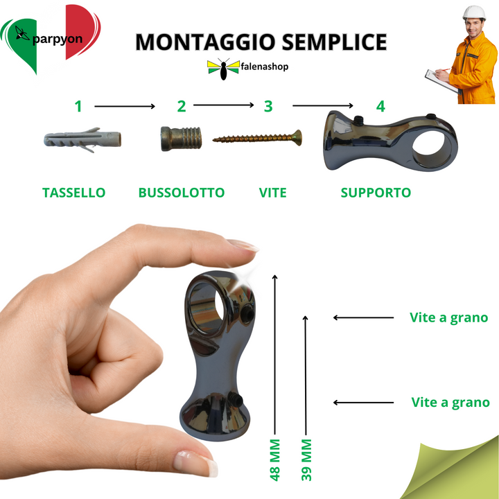 Porta Utensili da Cucina con Ganci, Barra Portautensili in Acciaio Inox