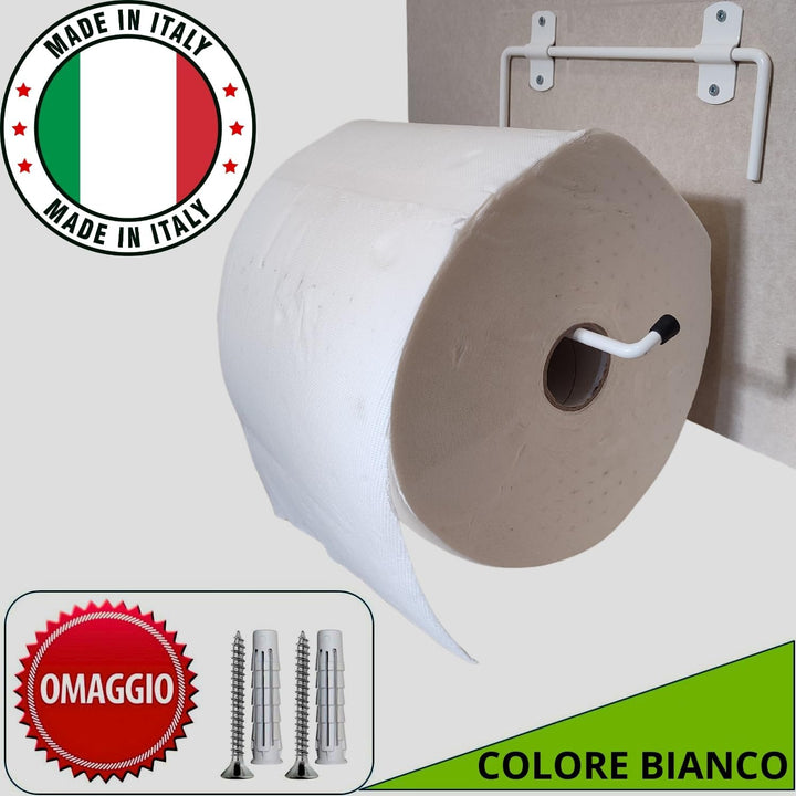 Portarotolo industriale a muro bianco Mod. 302B