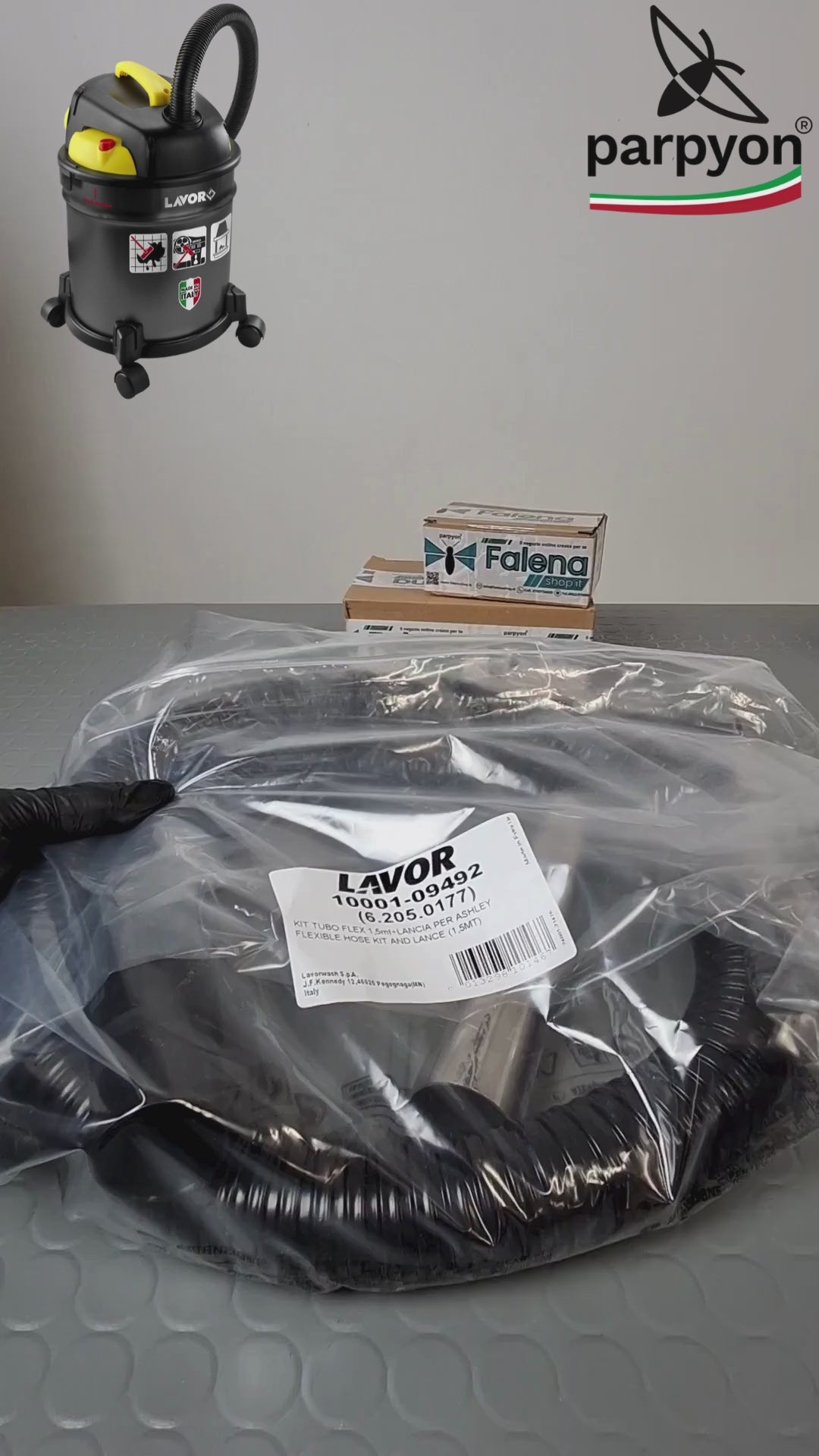 Lavor tubo aspiracenere 1,5mt ricambio bidone aspiraceneri ashley