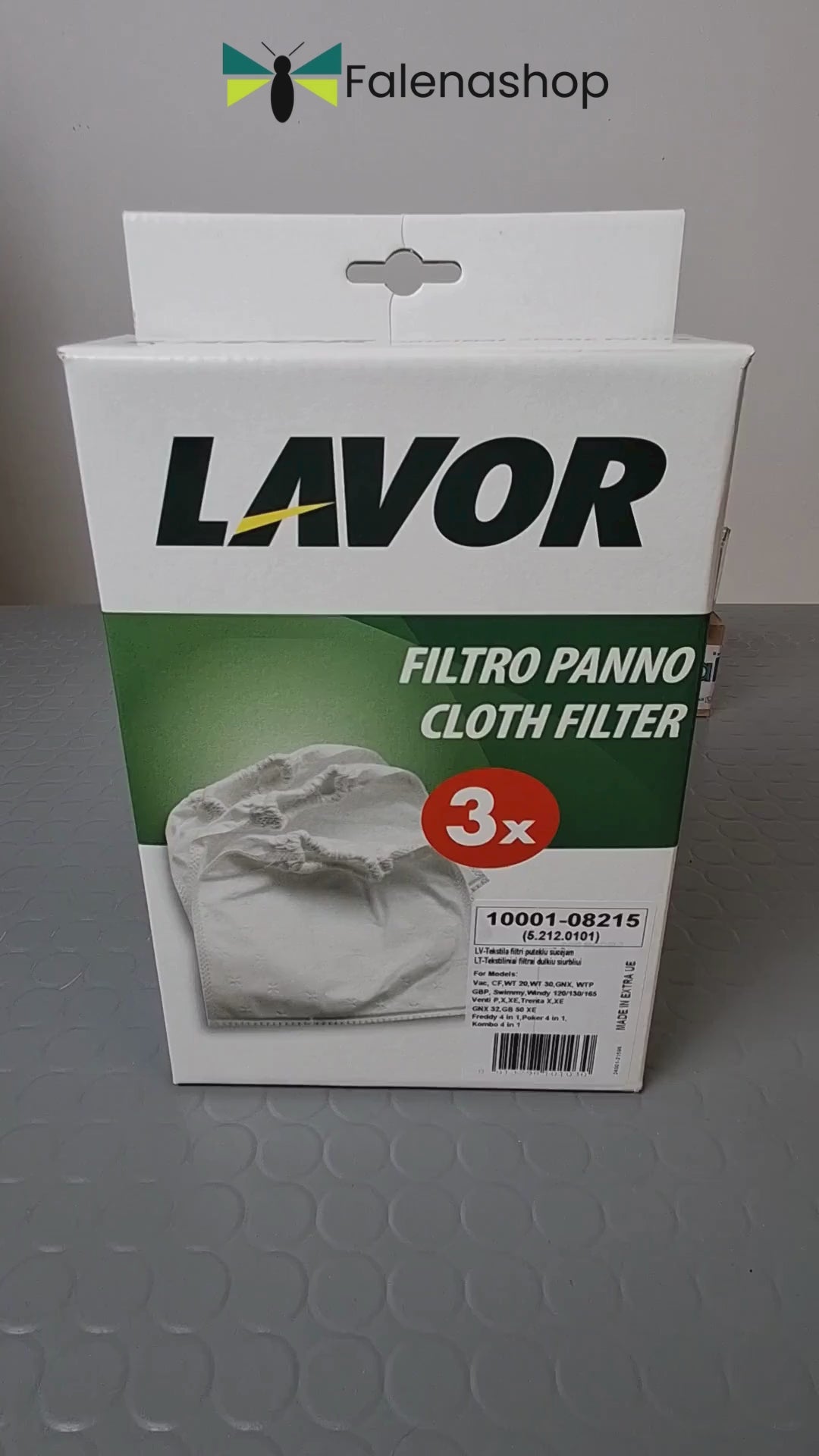 Lavor N. 3 Filtri panno per Aspirapolvere lavorwash bidone