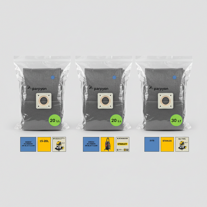 Sacchetti 15 20 30 L 2pz Ricambi Aspirapolvere Annovi Rev Black Decker