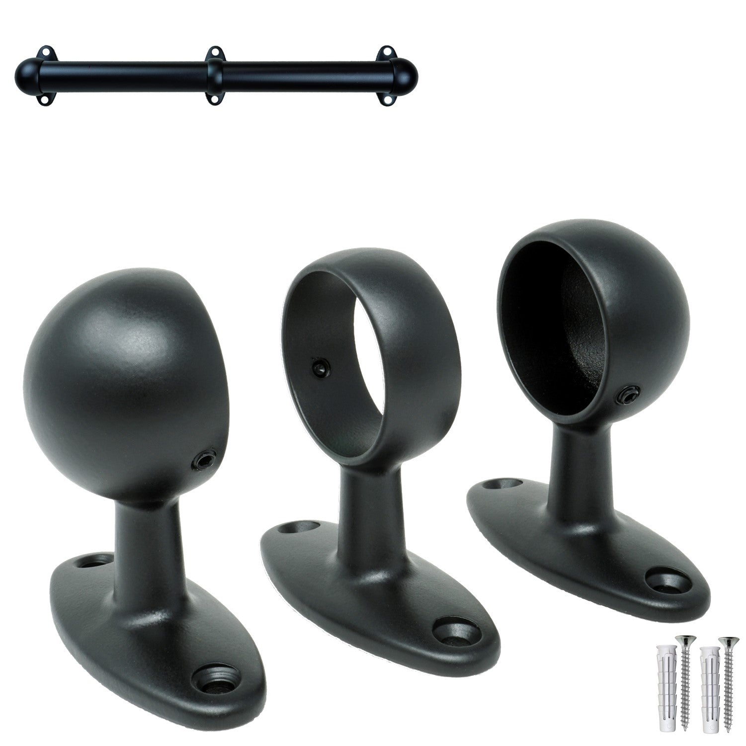 Supporti per corrimano a muro Staffe per tubo Mod. 519-3 falenashop.myshopify.com