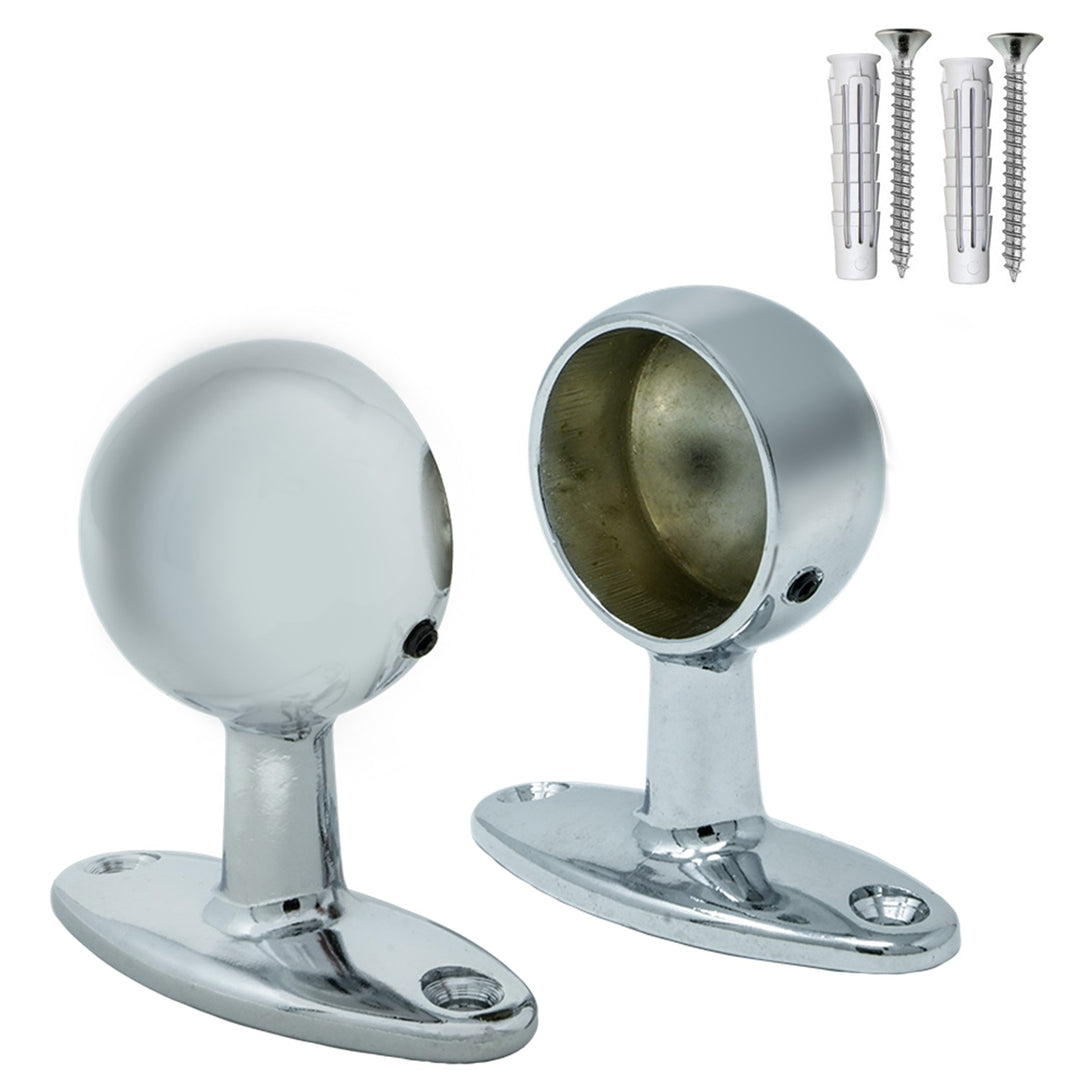 Supporto Per Bastone Tende Flair Deco - Ø 20 Mm, Ottone, Distanza Parete 7.5 Cm - Foto 9