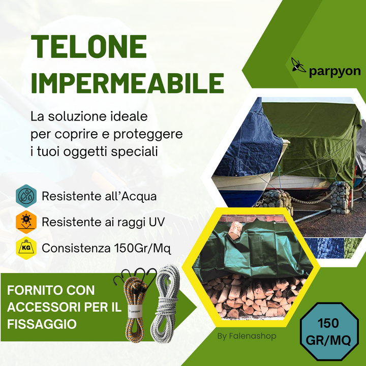 Telone Retinato Trasparente 4x5m - Grammatura 160g/m², Impermeabile, UV Resistente - Foto 6
