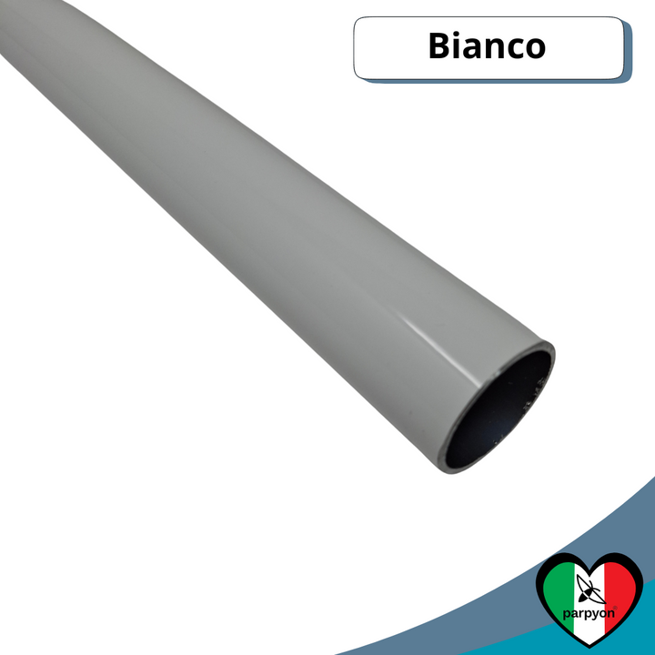 Tubo in metallo D.32 colore Bianco