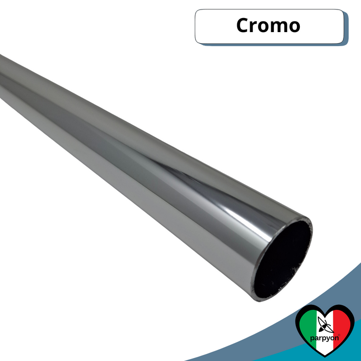 Tubo in metallo D.32 colore Cromo