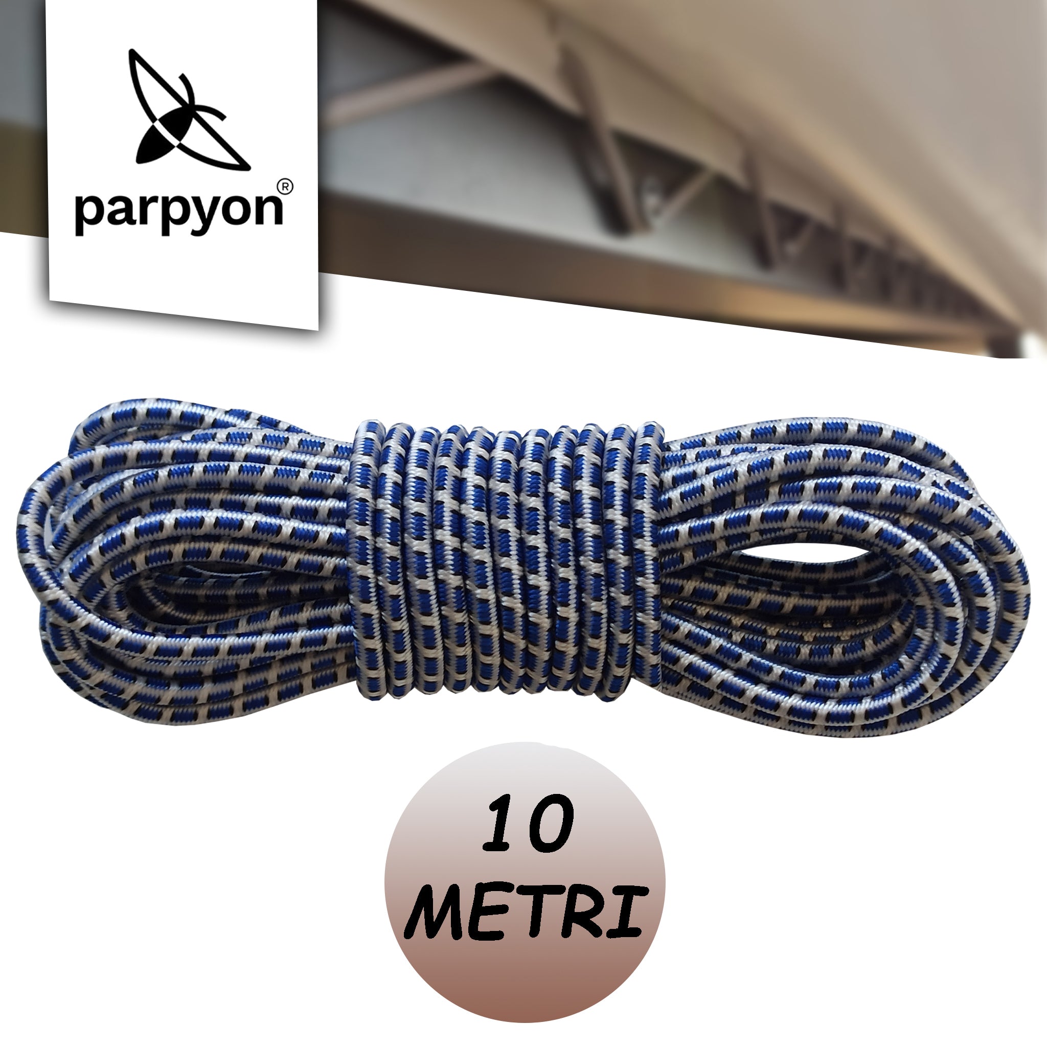 Corda elastica per teloni ideale come cinghia di fissaggio