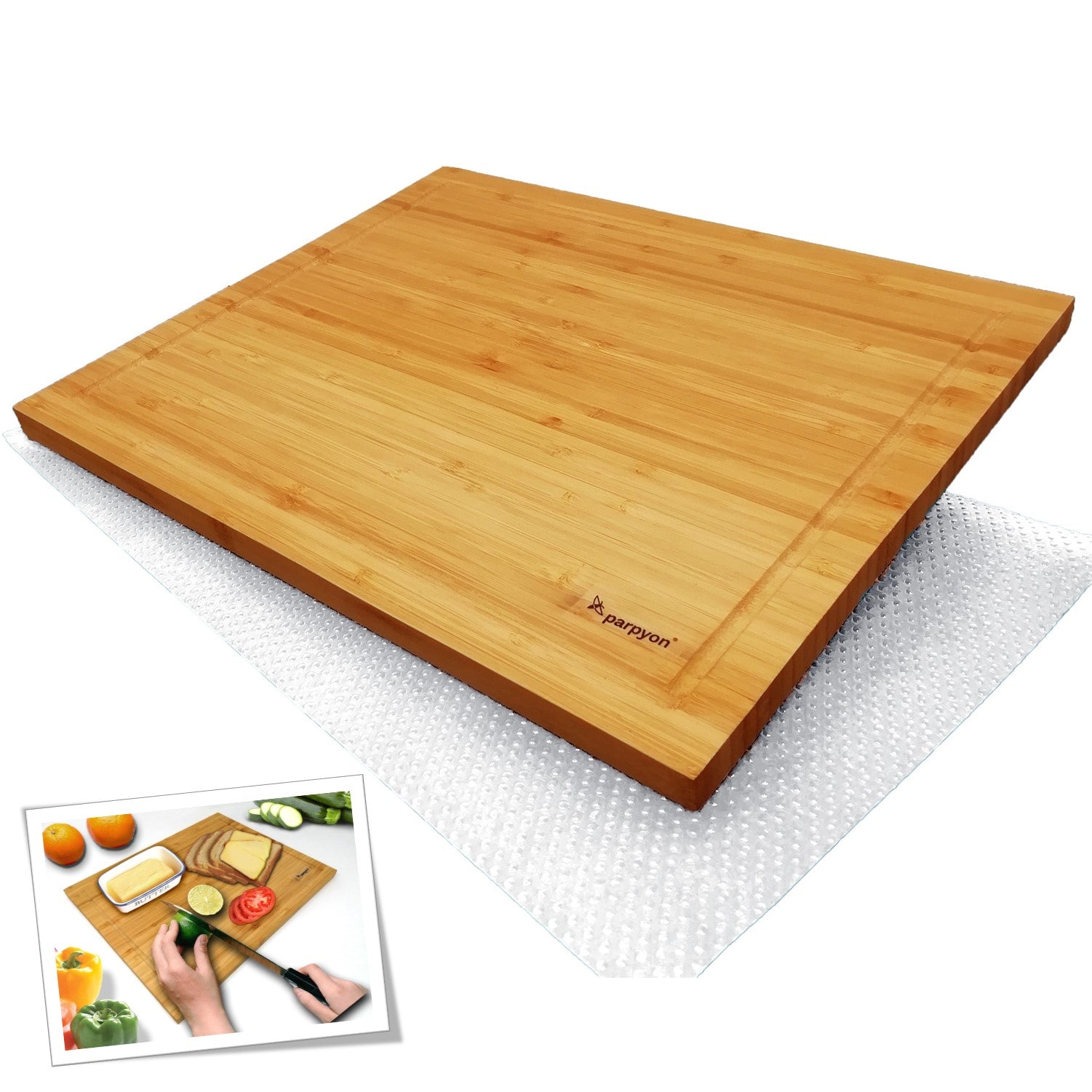 Tagliere da Cucina Legno Tagliere Bamboo Massiccio con scanalatura falenashop.myshopify.com