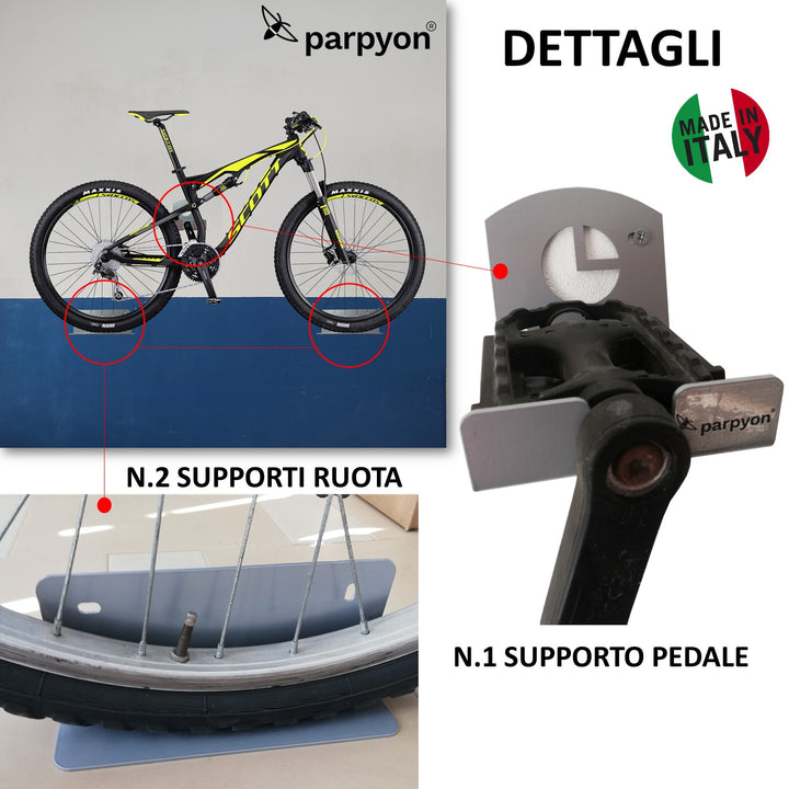 Parpyon®Porta biciclette da muro gancio bici muro, portabici da tetto, porta bici, supporto bici
