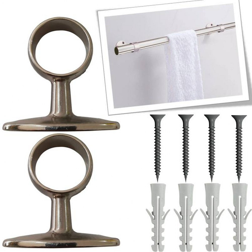 Supporti per bastoni tende in Metallo, 2pz. + viti e tasselli MOD 518 falenashop.myshopify.com