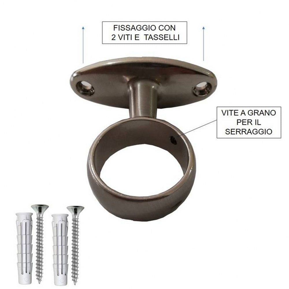 Kit bastone per tenda estensibile da 120 a 210 cm Pommel in ferro verniciato nero 19 mm Kit bastone per tenda estensibile da 120 a 210 cm Pommel in ferro verniciato nero 19 mm