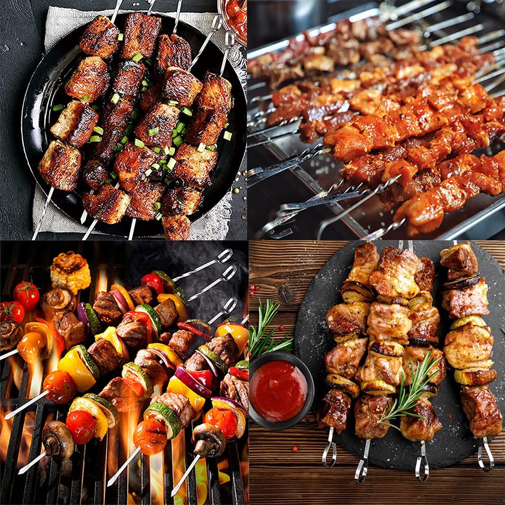Spiedini per Barbecue in Acciaio Inox n. 6 pz da 35cm falenashop.myshopify.com
