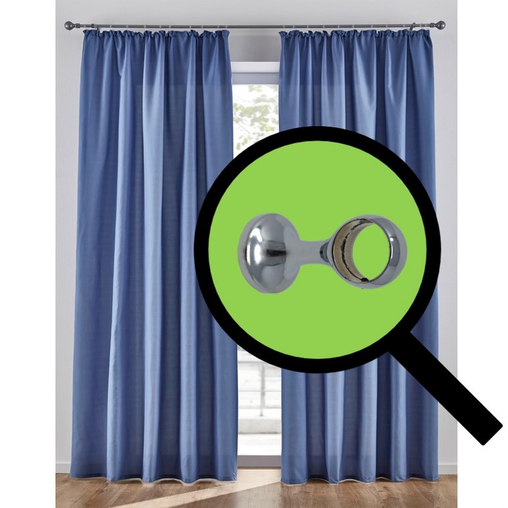 Supporti per bastoni tende in Metallo, 2pz. + viti e tasselli falenashop.myshopify.com