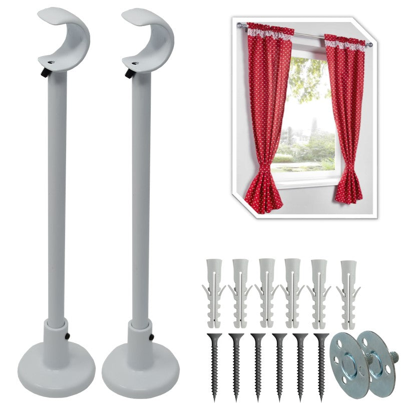 Supporti per bastoni tende in Metallo, 2pz. + viti e tasselli falenashop.myshopify.com
