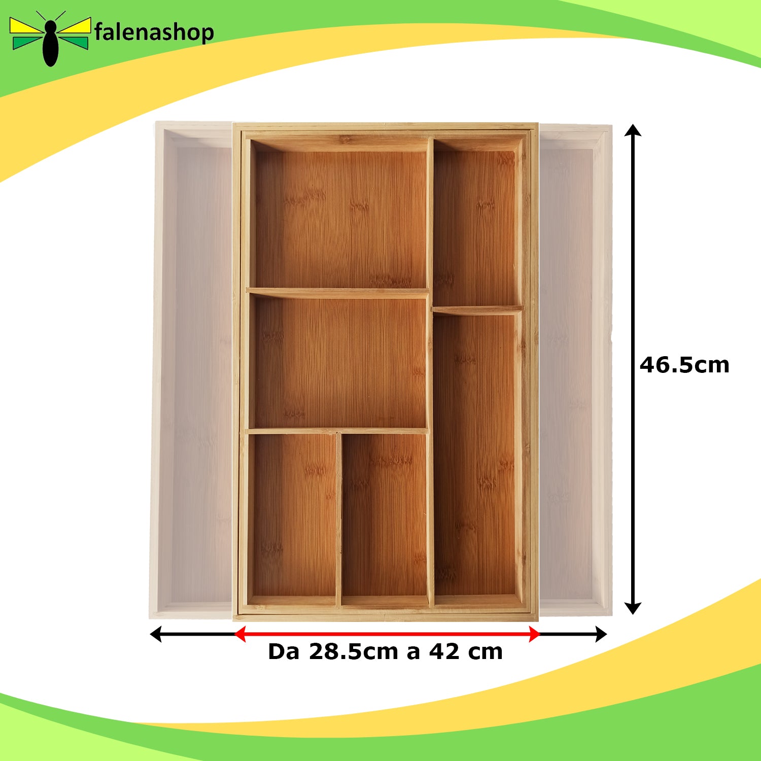 Organizzatore Cassetti in legno Estensibile falenashop.myshopify.com