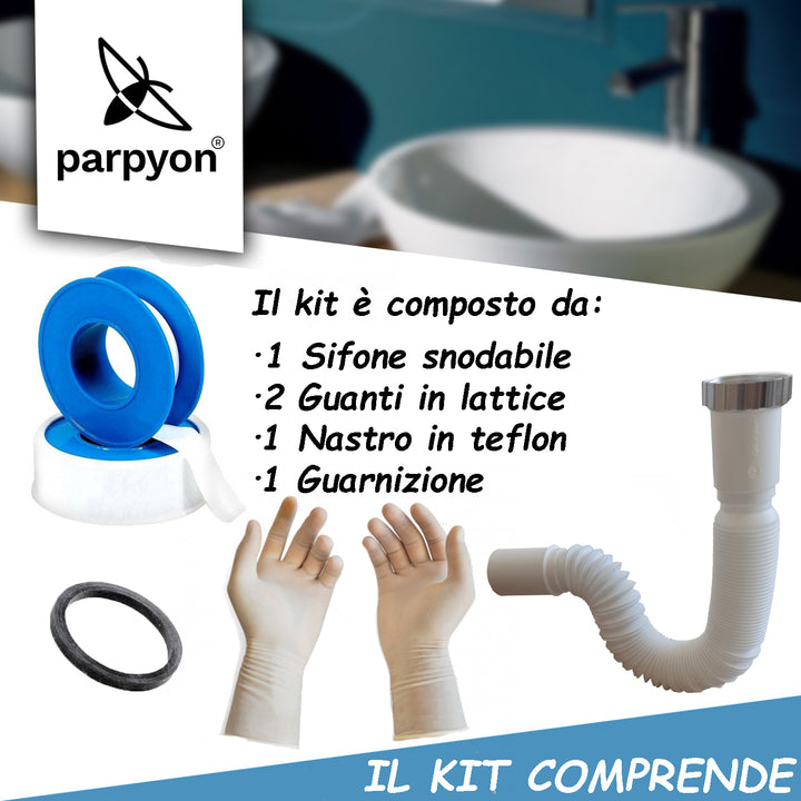 SIFONE LAVABO IN PP SALVASPAZIO DIAMETRO 1.1/4X40mm - Foto 7