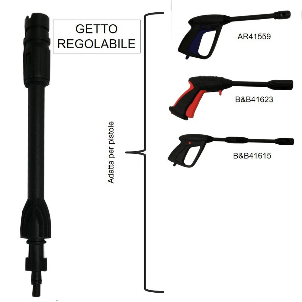 Lancia regolabile idropulitrice Annovi Reverberi Black Decker falenashop.myshopify.com