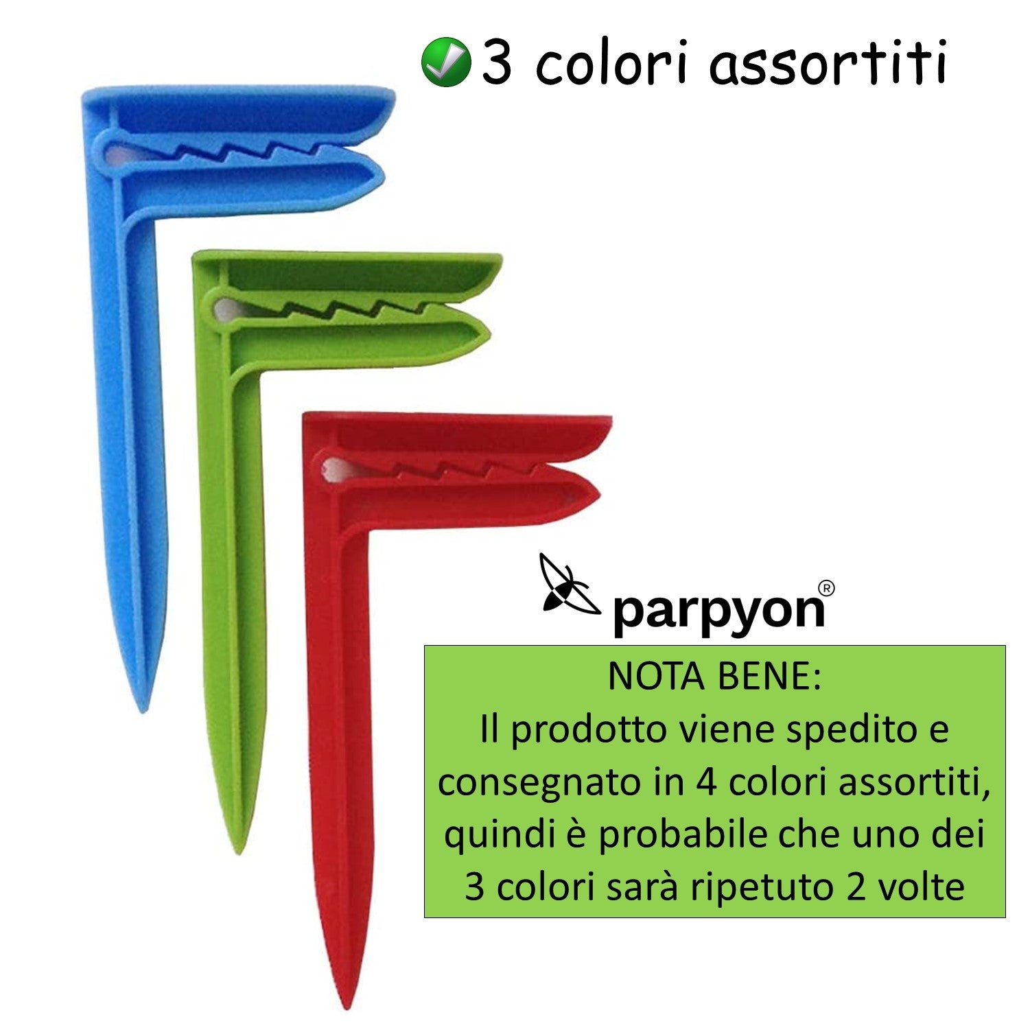 Accessori Spiaggia n. 4 Picchetti per telo da spiaggia mollette telo mare ferma tovaglia falenashop.myshopify.com