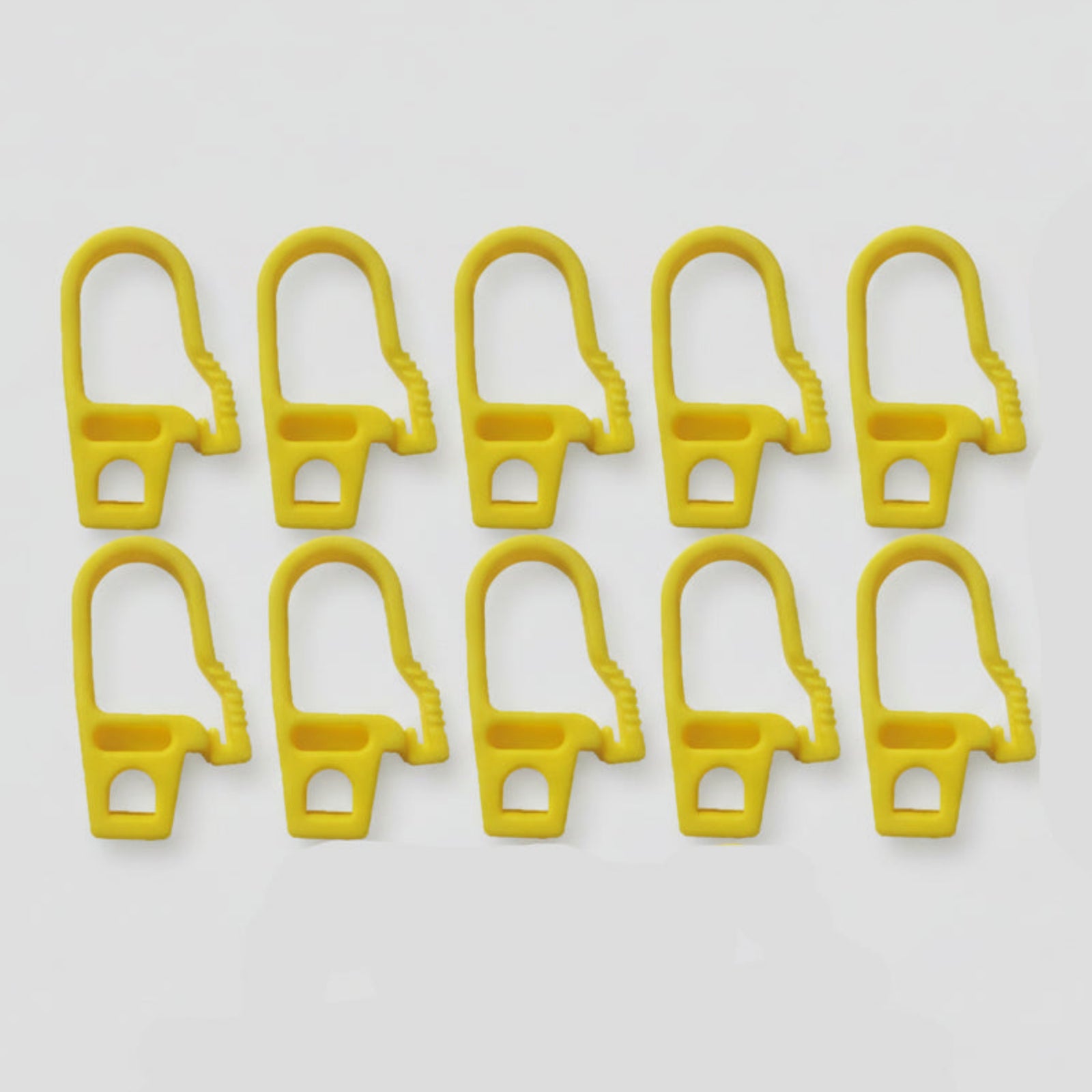 Ganci in plastica per corda elastica 8mm -10pz con chiusura di sicurezza falenashop.myshopify.com