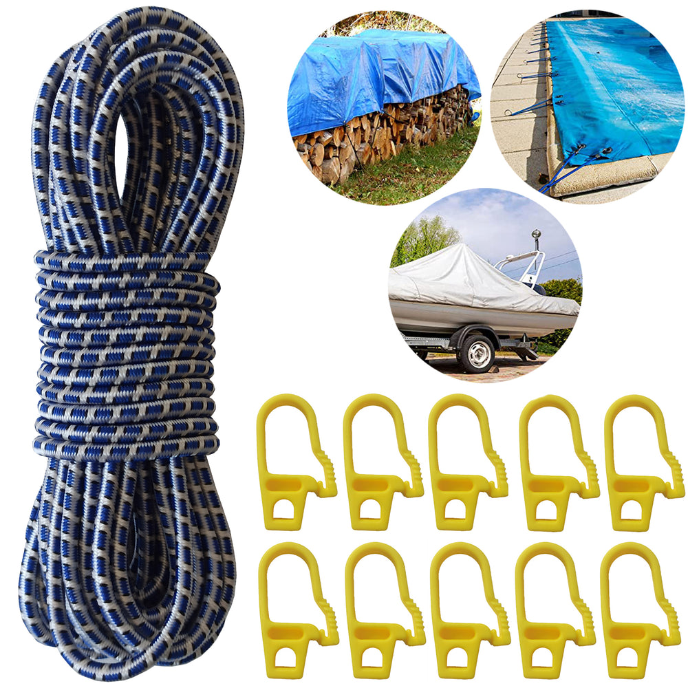 Corda elastica per teloni, elastici portapacchi, corde elastiche con Ganci falenashop.myshopify.com