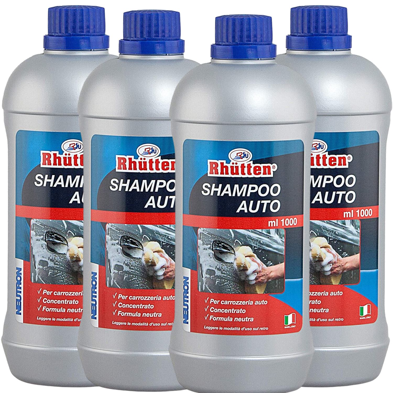 Shampoo Concentrato Rhutten 1LT per Lavaggio Auto-Moto